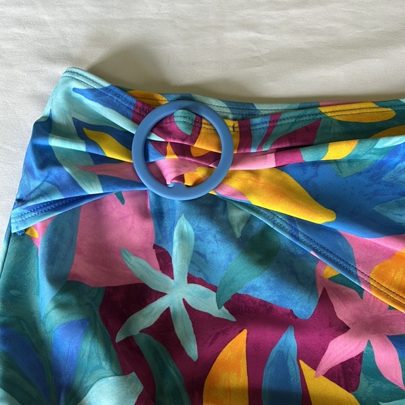 Mott50 High Waisted Wrap Bikini Bottom in Golden Hour floral Size XL NWT - Picture 8 of 13